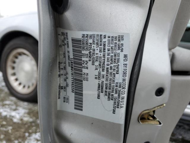 1LNHM81W7YY903280 - 2000 LINCOLN TOWN CAR EXECUTIVE SILVER photo 12