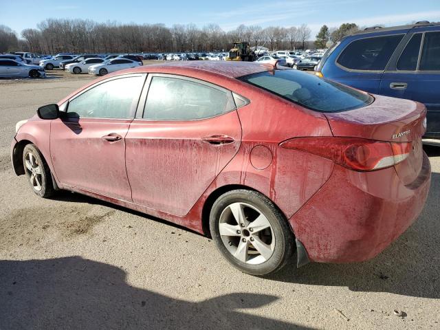 KMHDH4AE3DU566952 - 2013 HYUNDAI ELANTRA GLS MAROON photo 2