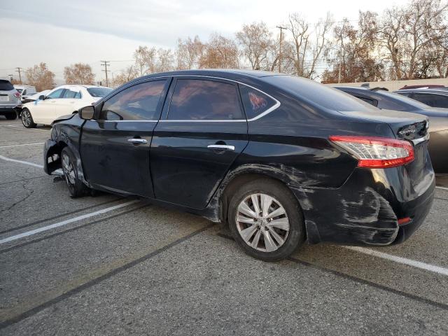 3N1AB7APXEL631483 - 2014 NISSAN SENTRA S BLACK photo 2