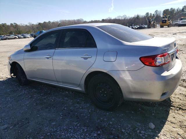 2T1BU4EE5DC939407 - 2013 TOYOTA COROLLA BASE SILVER photo 2