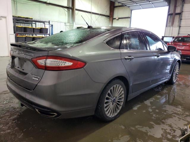 3FA6P0K93ER315342 - 2014 FORD FUSION TITANIUM GRAY photo 3