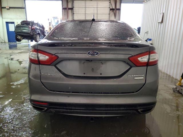 3FA6P0K93ER315342 - 2014 FORD FUSION TITANIUM GRAY photo 6