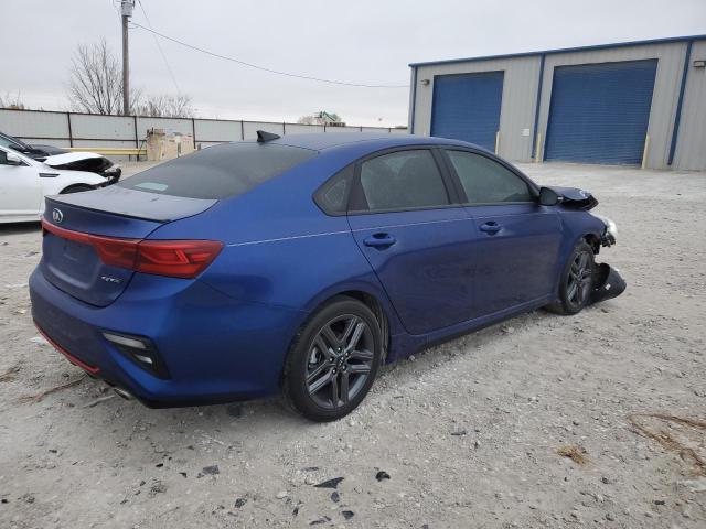 3KPF34AD6LE207210 - 2020 KIA FORTE GT L BLUE photo 3