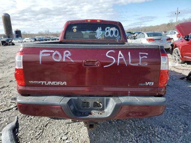 5TBET381X5S477835 - 2005 TOYOTA TUNDRA DOUBLE CAB LIMITED BURGUNDY photo 6