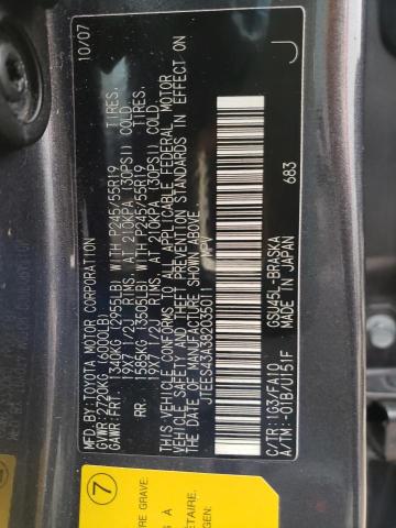 JTEES43A382035011 - 2008 TOYOTA HIGHLANDER SPORT GRAY photo 12