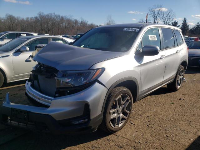 5FNYF8H50NB024419 - 2022 HONDA PASSPORT EXL Plata foto 1