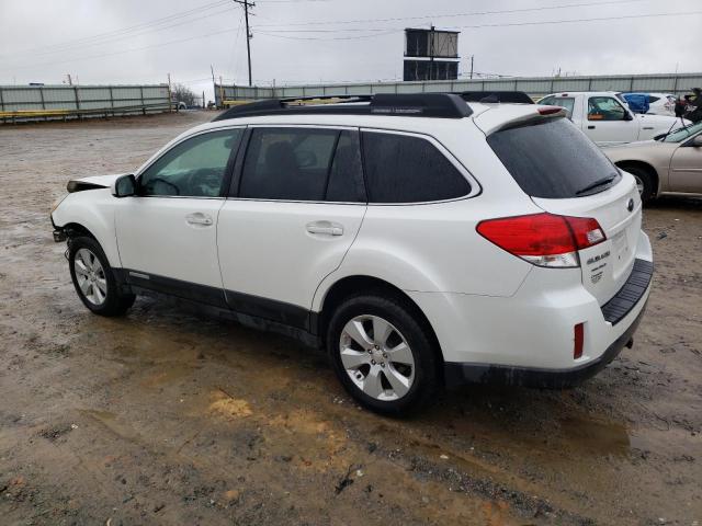 4S4BRCKC2B3343669 - 2011 SUBARU OUTBACK 2.5I LIMITED WHITE photo 2