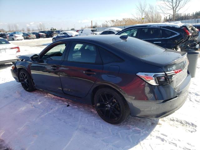 2HGFE2F52NH108604 - 2022 HONDA CIVIC SPORT BLACK photo 2