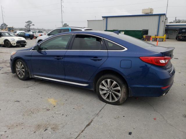 5NPE34AF6GH380434 - 2016 HYUNDAI SONATA SPORT BLUE photo 2