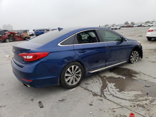 5NPE34AF6GH380434 - 2016 HYUNDAI SONATA SPORT BLUE photo 3