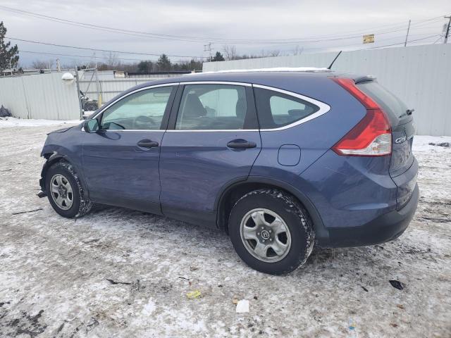 2HKRM4H38EH612328 - 2014 HONDA CR-V LX BLUE photo 2