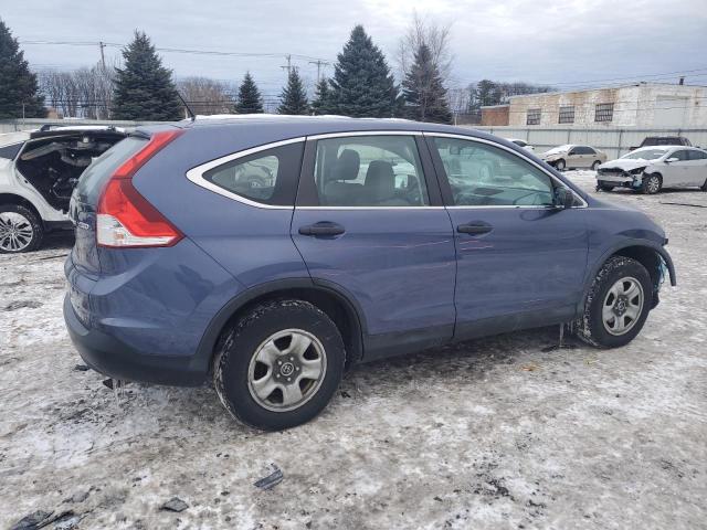 2HKRM4H38EH612328 - 2014 HONDA CR-V LX BLUE photo 3