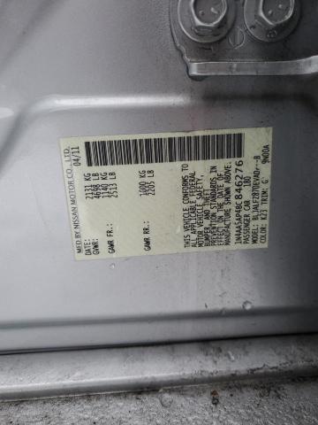 1N4AA5AP4BC846276 - 2011 NISSAN MAXIMA S SILVER photo 12