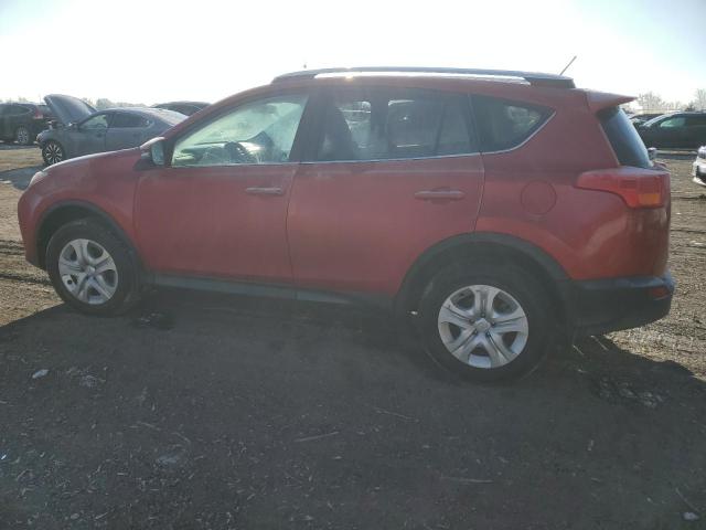 2T3BFREV2FW357782 - 2015 TOYOTA RAV4 LE RED photo 2