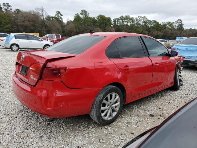 3VWDX7AJ5CM369366 - 2012 VOLKSWAGEN JETTA SE RED photo 3