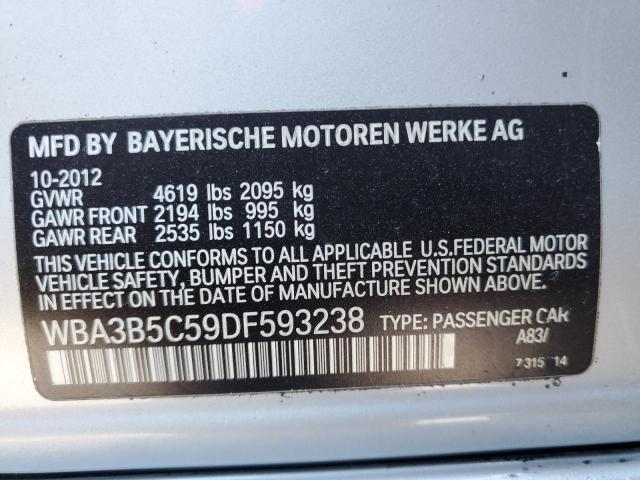 WBA3B5C59DF593238 - 2013 BMW 328XI XI SULEV SILVER photo 12