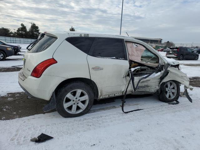 JN8AZ08W16W535139 - 2006 NISSAN MURANO SL WHITE photo 3