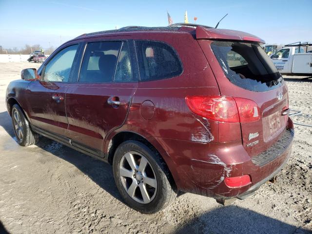 5NMSH13E29H275039 - 2009 HYUNDAI SANTA FE SE MAROON photo 2