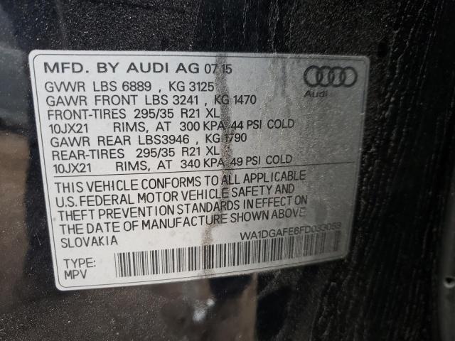 WA1DGAFE6FD033053 - 2015 AUDI Q7 PRESTIGE BLACK photo 14