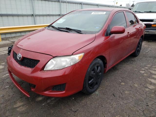 2T1BU40E49C117776 - 2009 TOYOTA COROLLA BASE RED photo 1