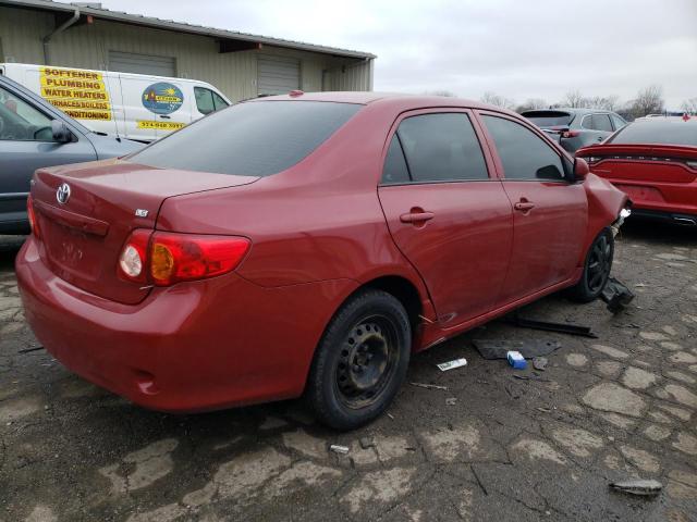 2T1BU40E49C117776 - 2009 TOYOTA COROLLA BASE RED photo 3