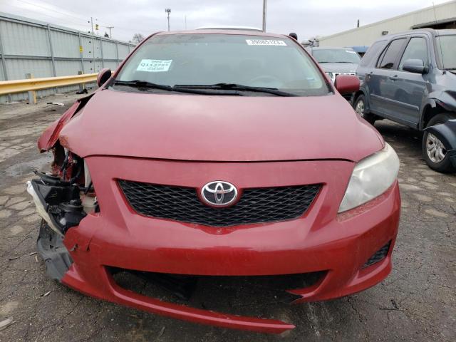 2T1BU40E49C117776 - 2009 TOYOTA COROLLA BASE RED photo 5