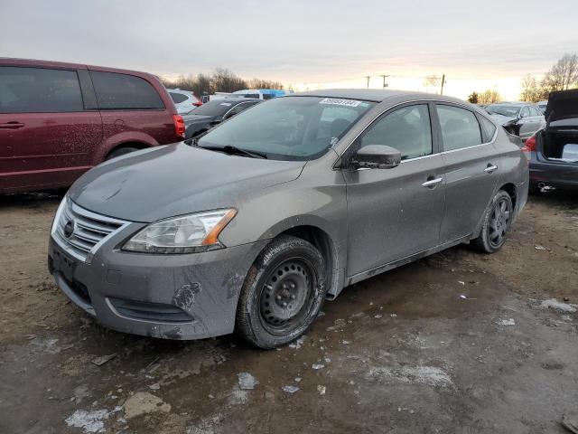 3N1AB7AP8FL682336 - 2015 NISSAN SENTRA S GRAY photo 1