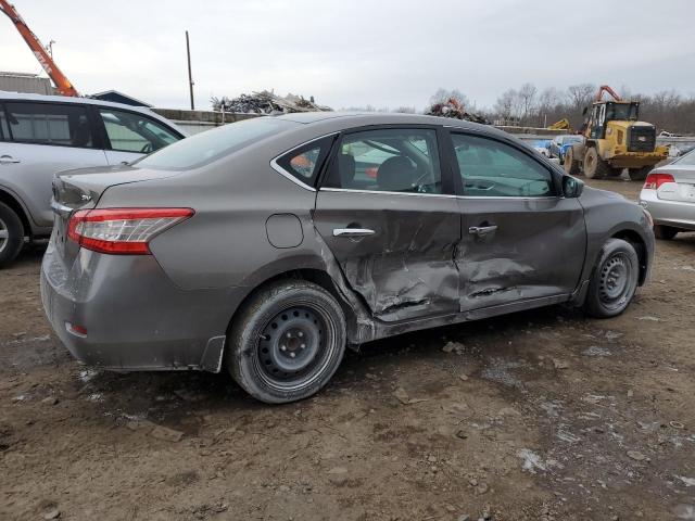 3N1AB7AP8FL682336 - 2015 NISSAN SENTRA S GRAY photo 3