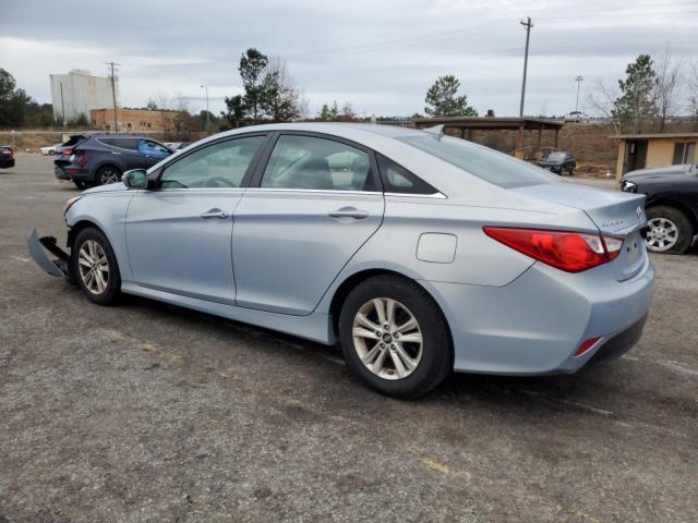 5NPEB4AC5EH924833 - 2014 HYUNDAI SONATA GLS BLUE photo 2