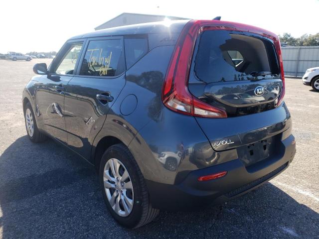 KNDJ23AUXM7739617 - 2021 KIA SOUL LX GRAY photo 2