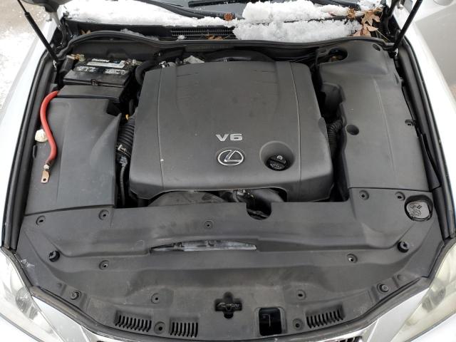 JTHCK262372012605 - 2007 LEXUS IS 250 SILVER photo 11