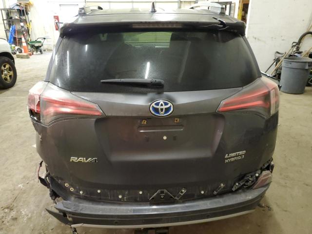 JTMDJREV5HD082352 - 2017 TOYOTA RAV4 HV LIMITED GRAY photo 6