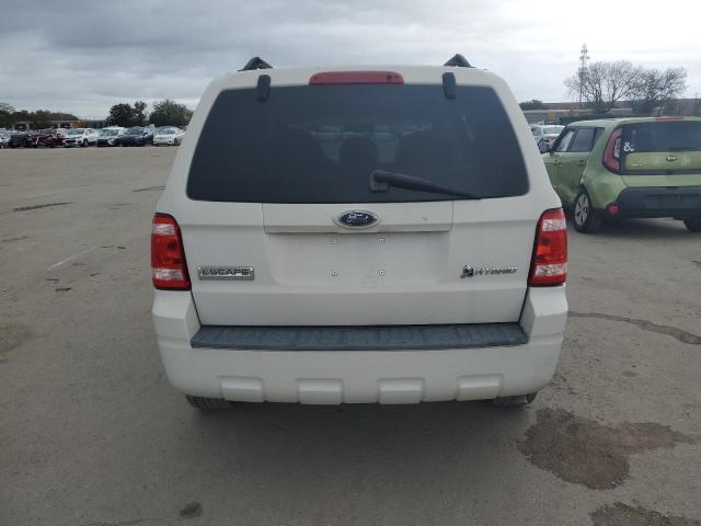 1FMCU49339KD10775 - 2009 FORD ESCAPE HYBRID WHITE photo 6