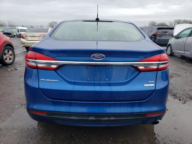 3FA6P0HD5HR277936 - 2017 FORD FUSION SE BLUE photo 6