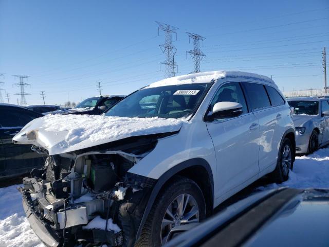 5TDJKRFH2FS113731 - 2015 TOYOTA HIGHLANDER XLE Білий фото 1
