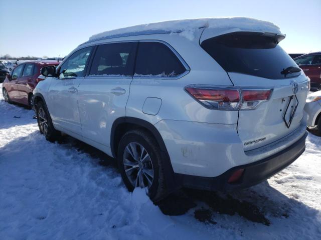 5TDJKRFH2FS113731 - 2015 TOYOTA HIGHLANDER XLE Білий фото 2