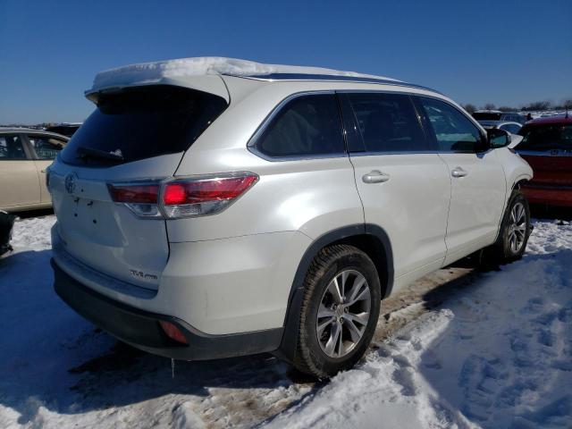 5TDJKRFH2FS113731 - 2015 TOYOTA HIGHLANDER XLE Білий фото 3