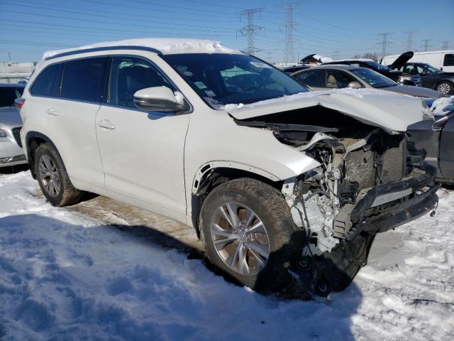 5TDJKRFH2FS113731 - 2015 TOYOTA HIGHLANDER XLE Білий фото 4