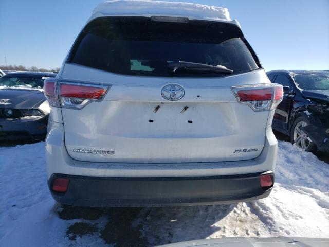 5TDJKRFH2FS113731 - 2015 TOYOTA HIGHLANDER XLE Білий фото 6
