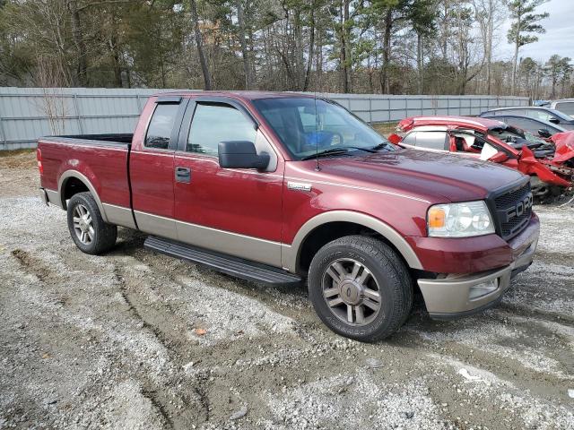 1FTPX12545NB50387 - 2005 FORD F150 BURGUNDY photo 4