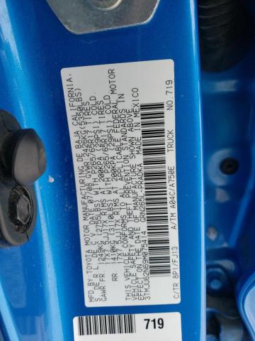 3TMJU62N69M075414 - 2009 TOYOTA TACOMA DOUBLE CAB PRERUNNER BLUE photo 12