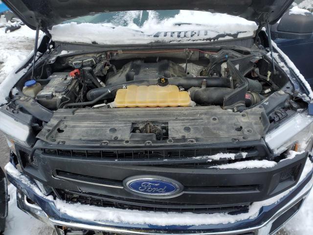 1FTEW1EG8JFA97737 - 2018 FORD F150 SUPERCREW BLUE photo 11