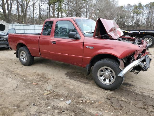 1FTYR14U42PA36411 - 2002 FORD RANGER SUPER CAB RED photo 4