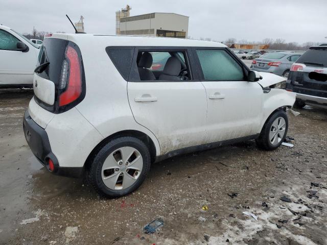 KNDJN2A2XF7135892 - 2015 KIA SOUL WHITE photo 3