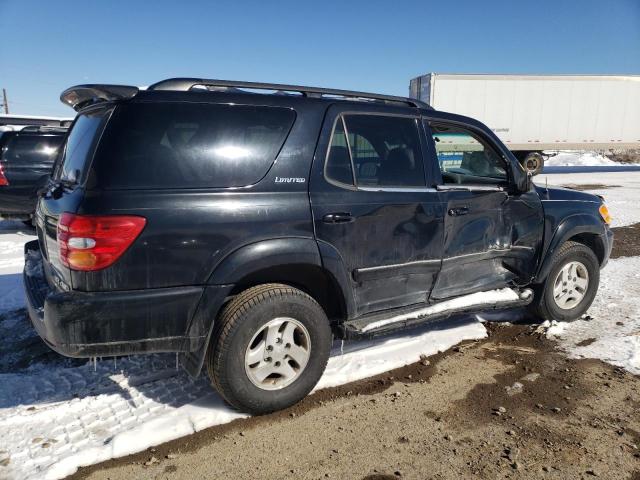 5TDBT48A32S058477 - 2002 TOYOTA SEQUOIA LIMITED BLACK photo 3