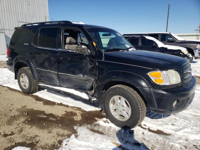 5TDBT48A32S058477 - 2002 TOYOTA SEQUOIA LIMITED BLACK photo 4