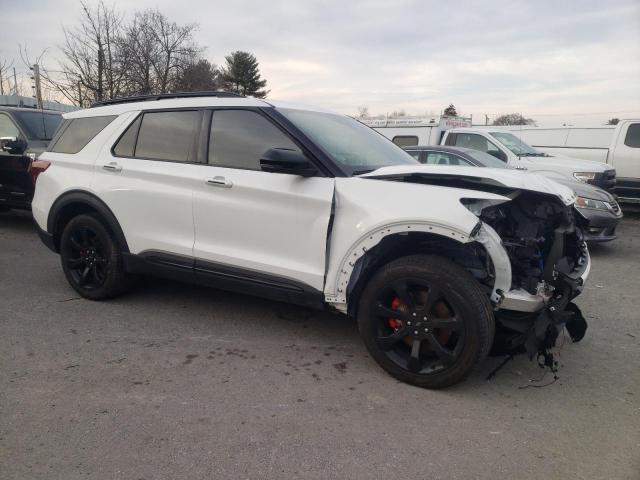 1FM5K8GC2MGA01321 - 2021 FORD EXPLORER ST WHITE photo 4