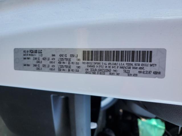3C6URVJG0KE523942 - 2019 RAM PROMASTER 3500 HIGH თეთრი ფოტო 13