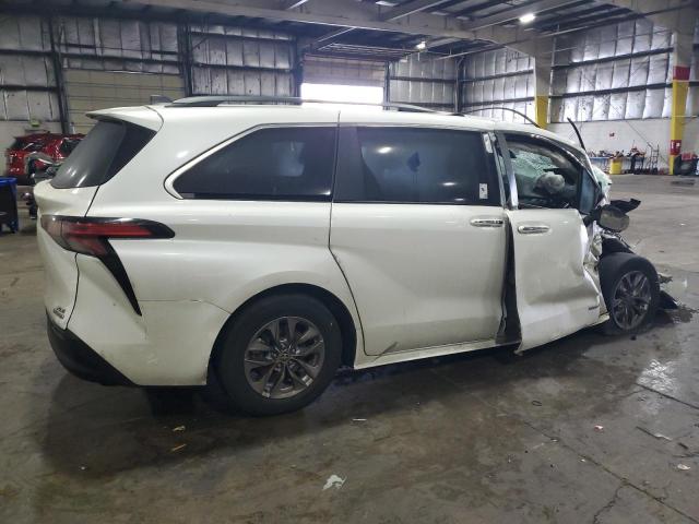 5TDJSKFC1MS033295 - 2021 TOYOTA SIENNA XLE WHITE photo 3