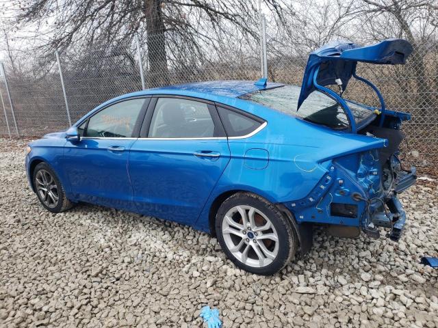 3FA6P0CD0LR152326 - 2020 FORD FUSION SEL BLUE photo 2